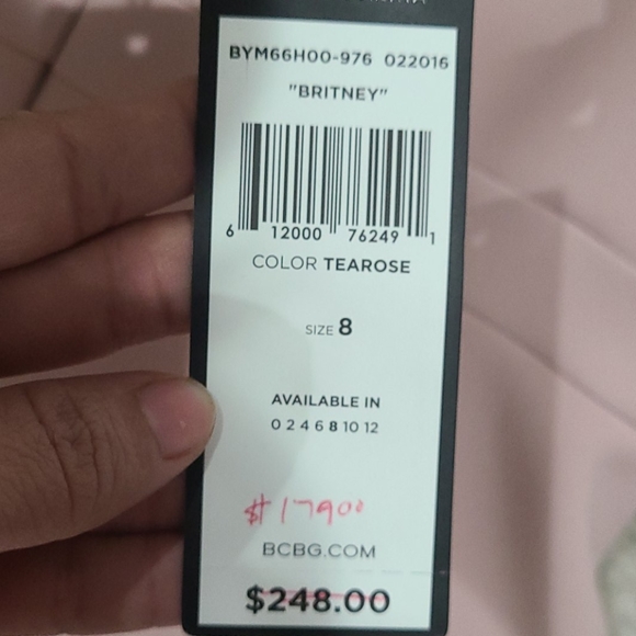 BCBG Pink MAXAZRIA DRESS - Picture 6 of 7